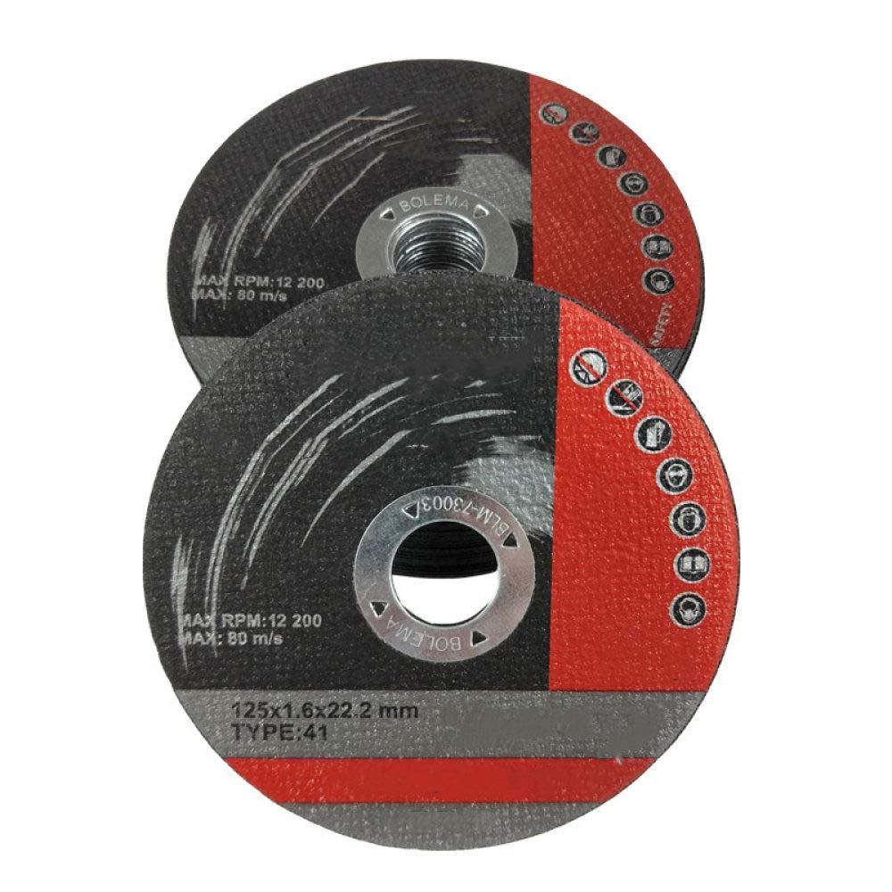 125 * 1.6 * 22.2mm 10pcs / set Mola da taglio Disco da taglio Ruote da taglio Disco abrasivo Smerigliatrice angolare Fetta Utensile rotante, 10 pezzi