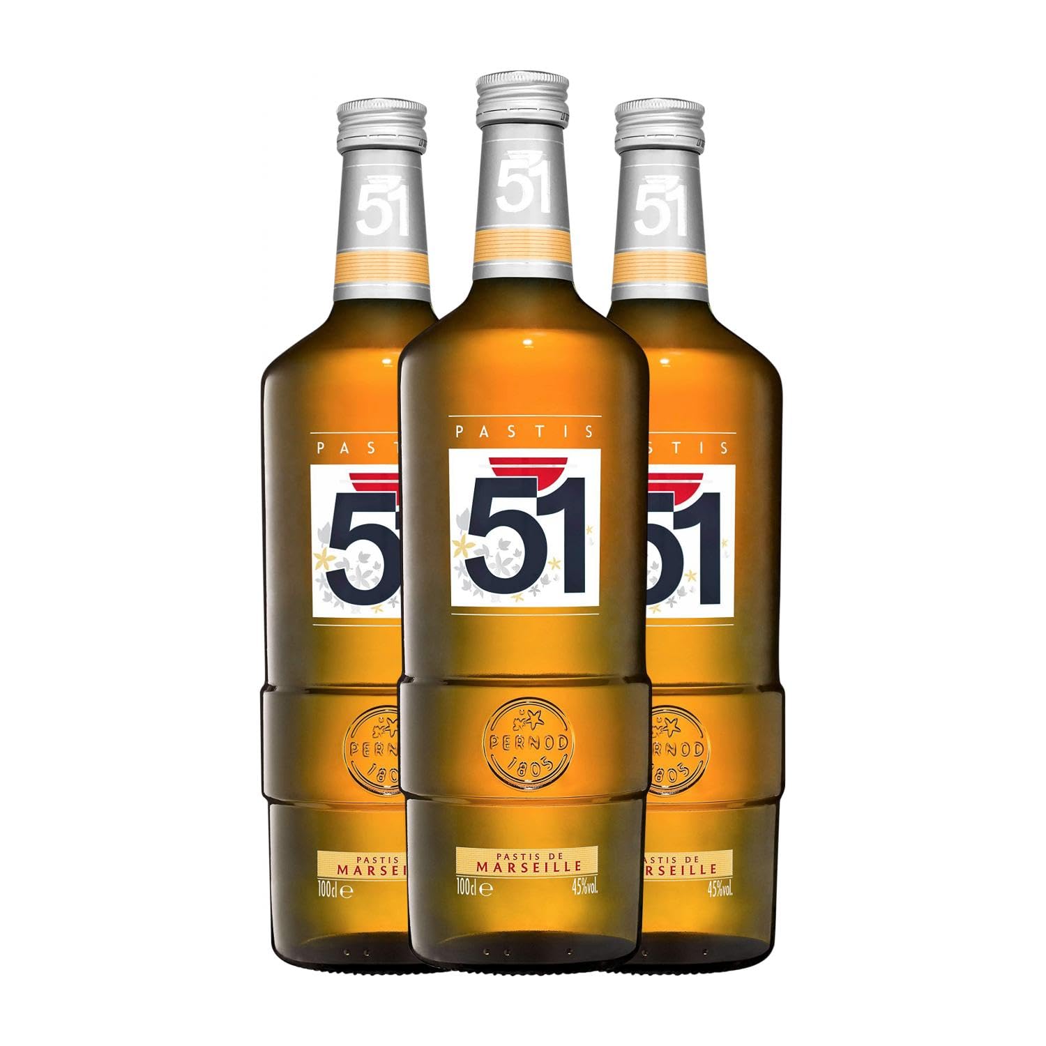 Pastis Pernod 51 Escarchado 70 cl (Caja de 3 Botellas de 70 cl)