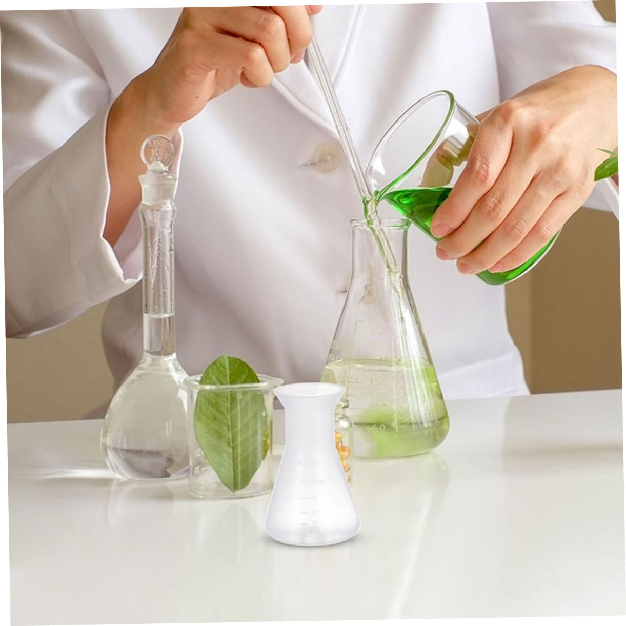 iplusmile 24pezzi Graduati Matracci Erlenmeyer Conici Per Esperimenti Design Stretto Per e Scientifici
