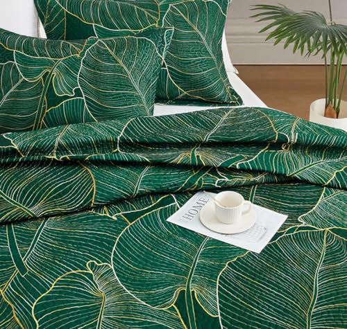 Notepure KTBLK230301 Tropical Quilt King Size Bedding Sets thumb #3