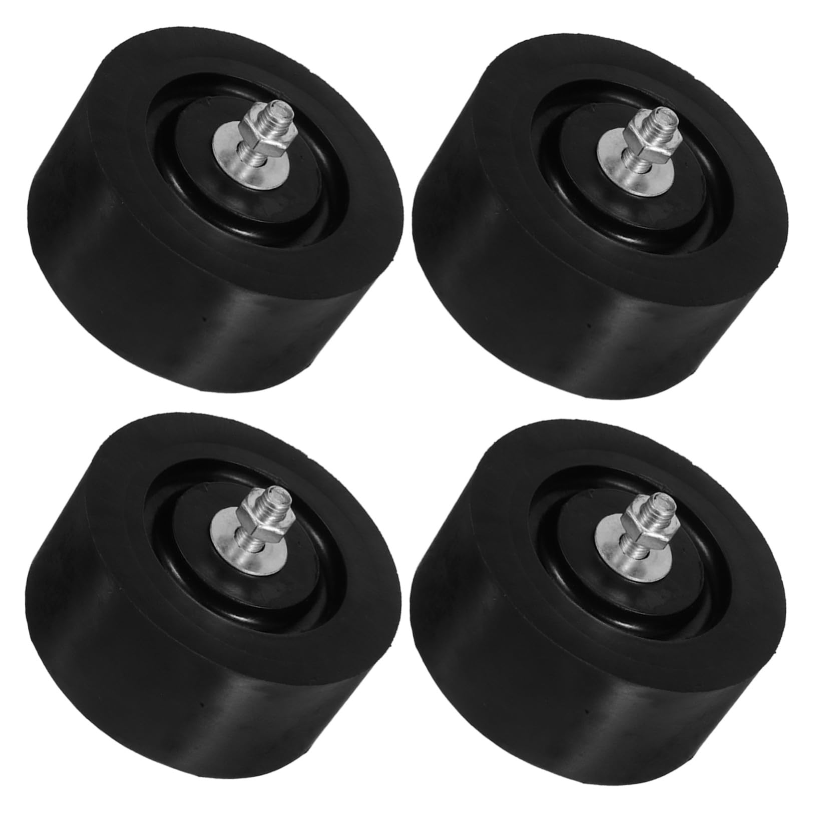 LIFKOME 4 Pcs Almohadillas Antivibración de Goma para Aire Acondicionado, Soportes de Montaje para Compresor Exterior, Resistentes Intemperie, Silenciosos, para Hogares y Otros Espacios