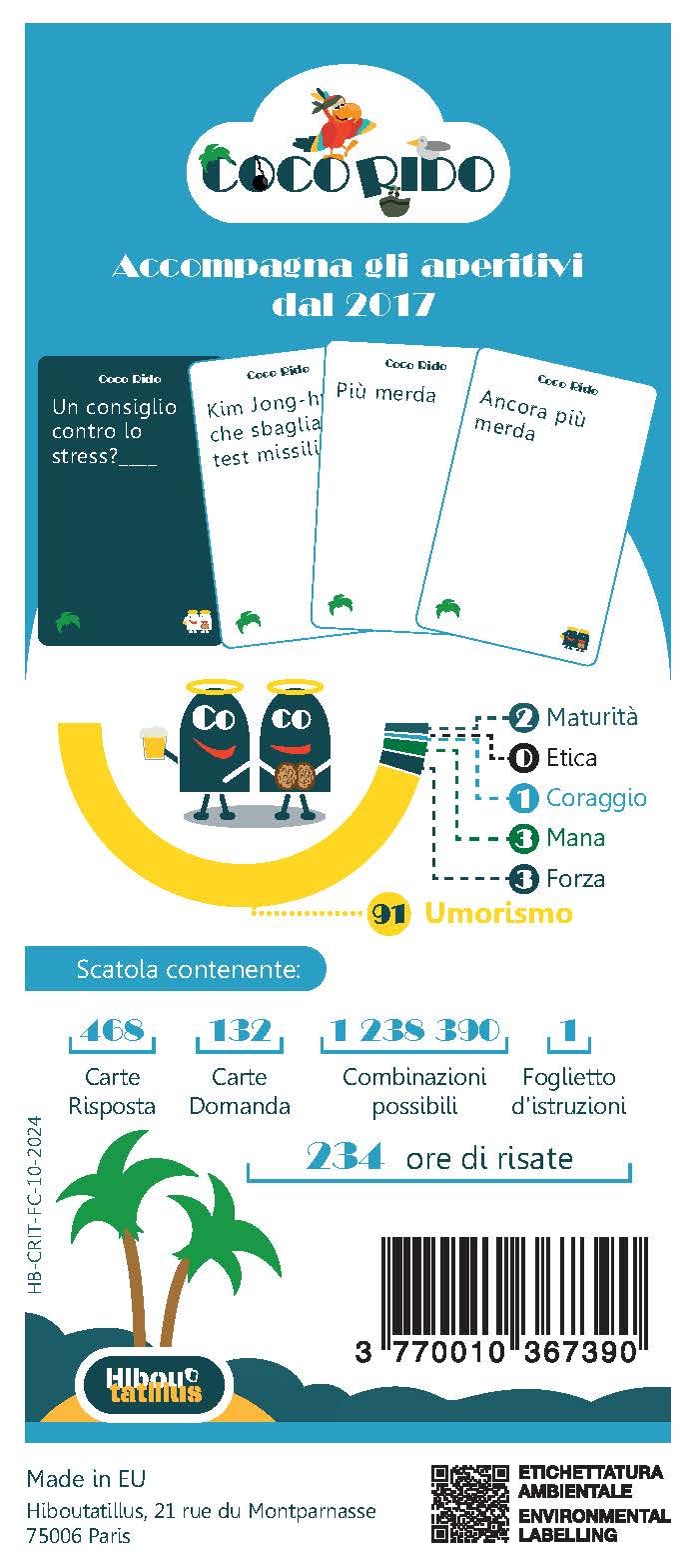 Asmodee Coco Rido, Versione 2.0, Divertente Gioco da Tavolo per Adulti, Black Humor, 3-10 Giocatori, 18+ Anni, Edizione in Italiano