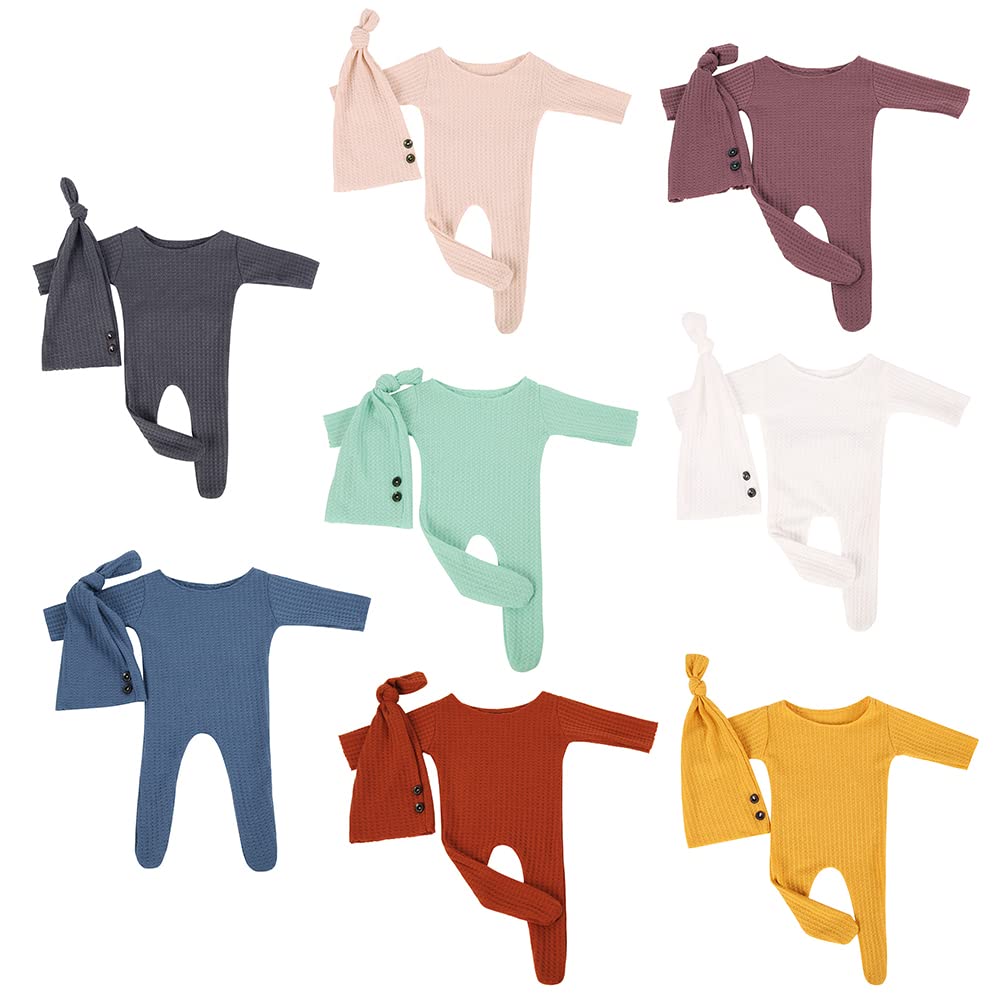 Tuta Neonato 2 Pezzi Con Cappello - Completo Elegante In Cotone E Poliestere