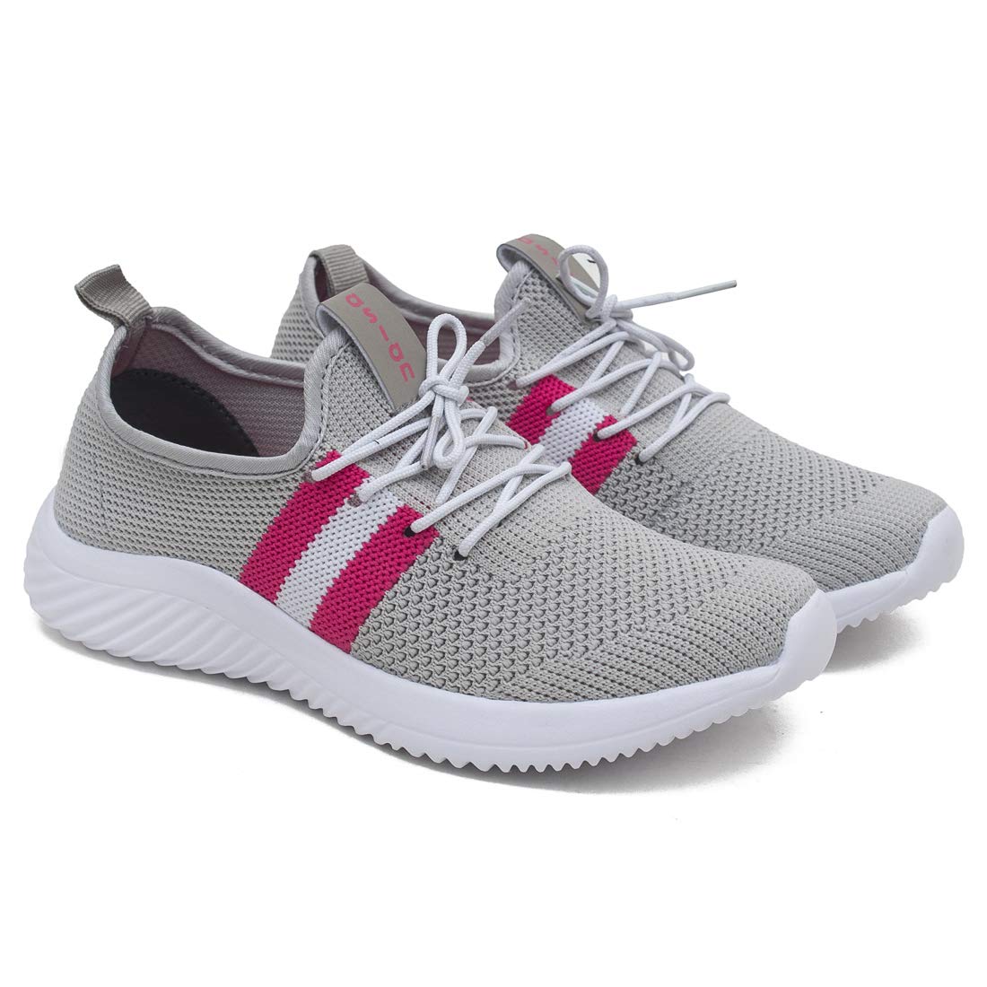 ASIAN Women's Angel-04 Sports Running,Walking Gym Lightweight with Knitted Fabric Extra Cushion Casual Sneaker Shoes for Ladies and Girls