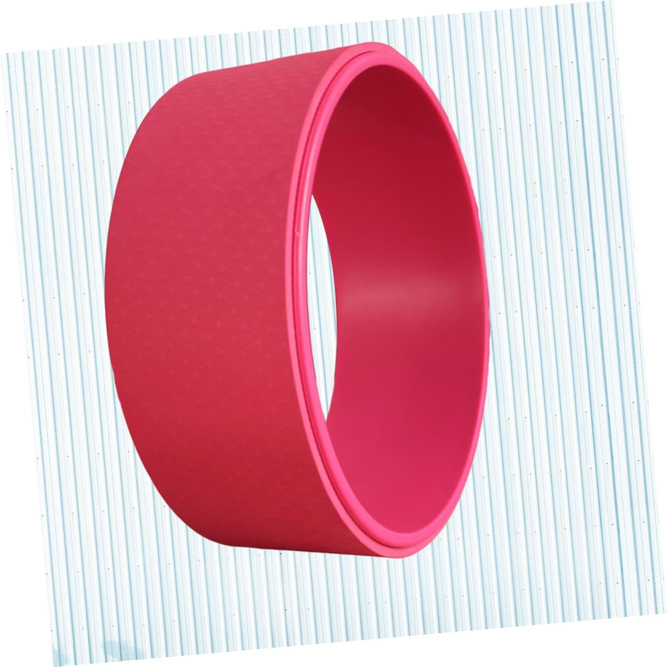 BESPORTBLE Yoga Wheel Backbend Tool for Deep Stretching and Muscle Relief Essential Yoga Roller for Back Pain Waist Shaping and Flexibility Training Deep Red