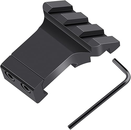 LONSEL 45  Picatinny Offset Rail Mount, 3 4 5 ranuras 45 grados Offset Picatinny Rail Mounts Aluminio Bajo Perfil Adaptador para Linterna Laser