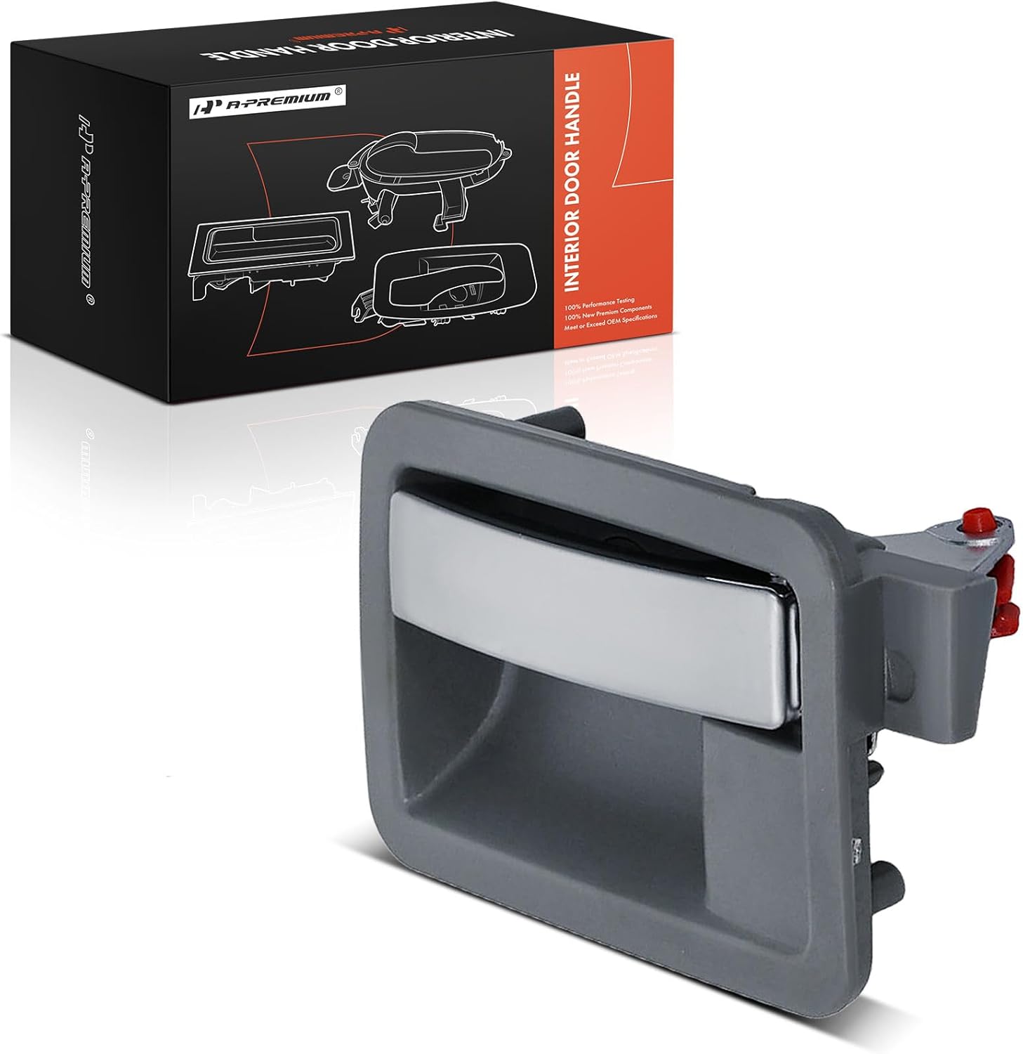 A-Premium Front or Rear Left Driver Side Interior Door Handle Compatible with Dodge Durango 2004-2009, Dakota 2005-2010 & Chrysler Aspen 2007-2009 & Mitsubishi Raider 2006-2009, Silver Lever