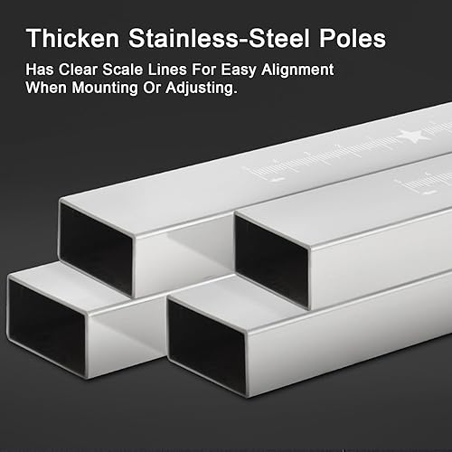 Miniatura 3 de Mini soporte para nevera, con 4 pies resistentes de altura de 15 pulgadas, pedestal de soporte de secadora de ancho largo ajustable de 18 a 26