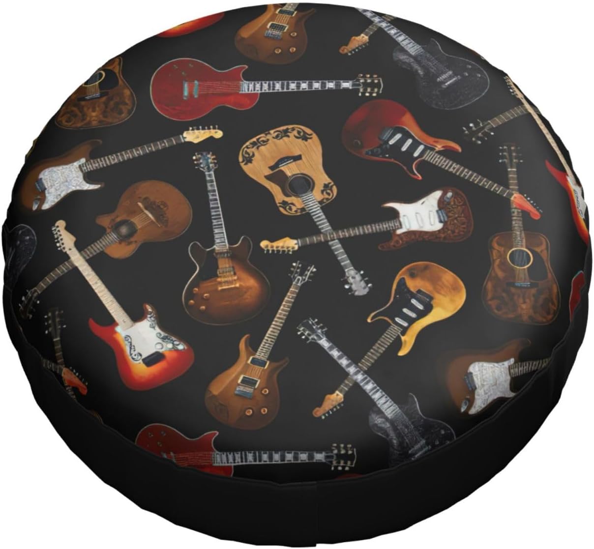 Guitars Print Tire Cover Universal Spare Wheel for Trailer Rv SUV Truck Camper Travel Accessories
