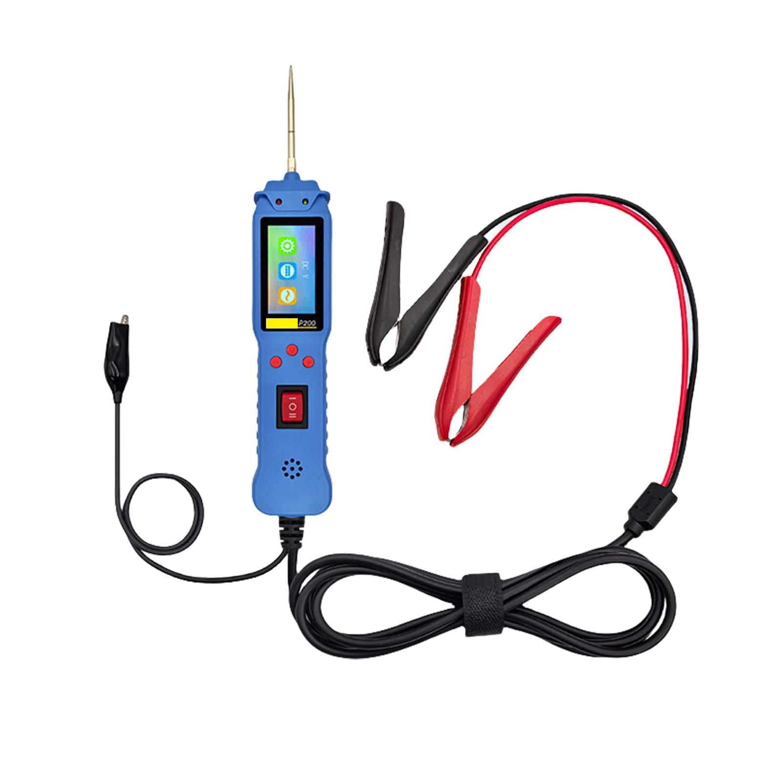 Probador Profesional De Circuitos Eléctricos Para Automóviles Prueba Continuidad Voltajes 12V/24V Circuitos Automotrices Con Cable 2M Continuidad Voltajes