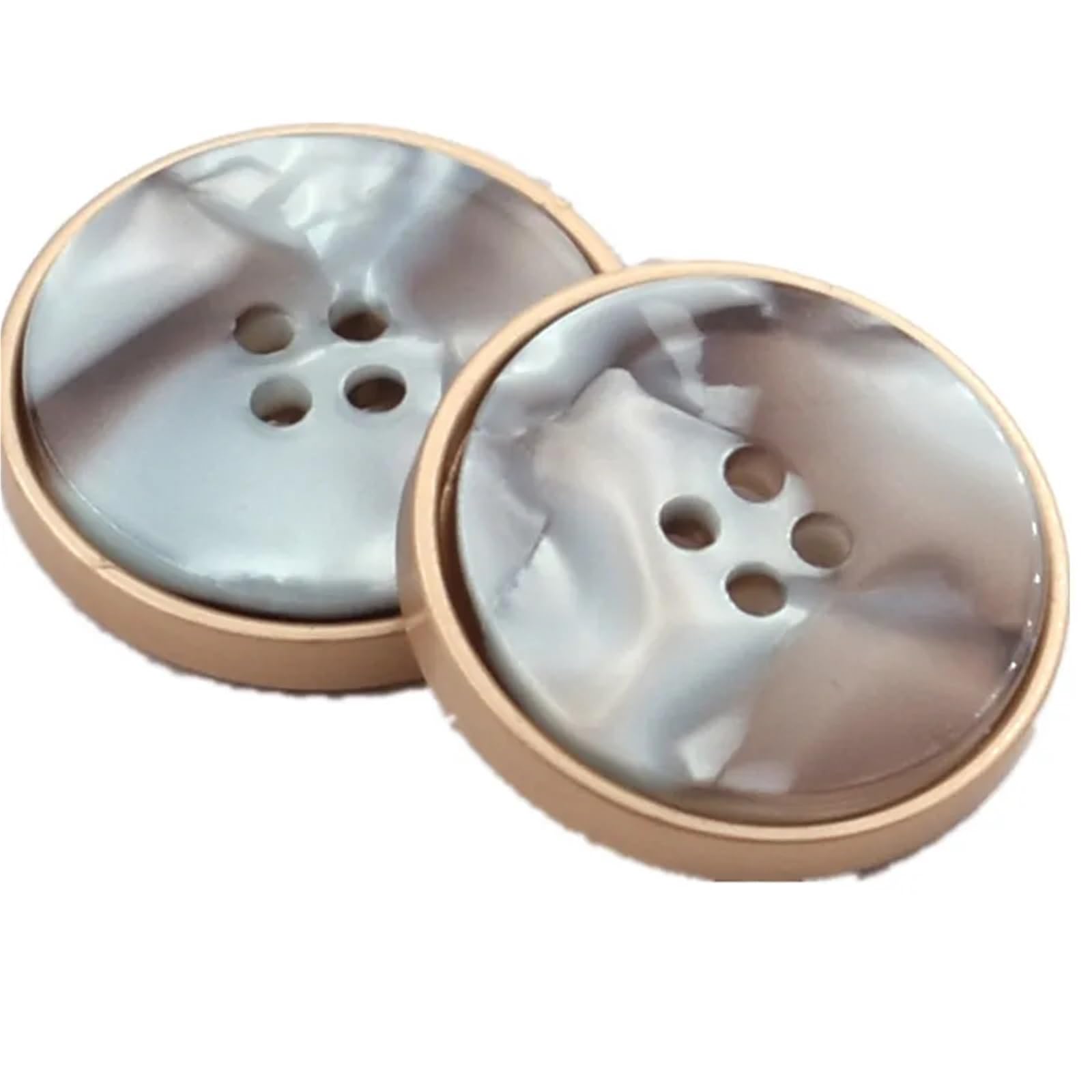 bottoni, Confezione Da 12 Bottoni In Resina Multicolor 18 Mm E 25(Color 1,25mm)