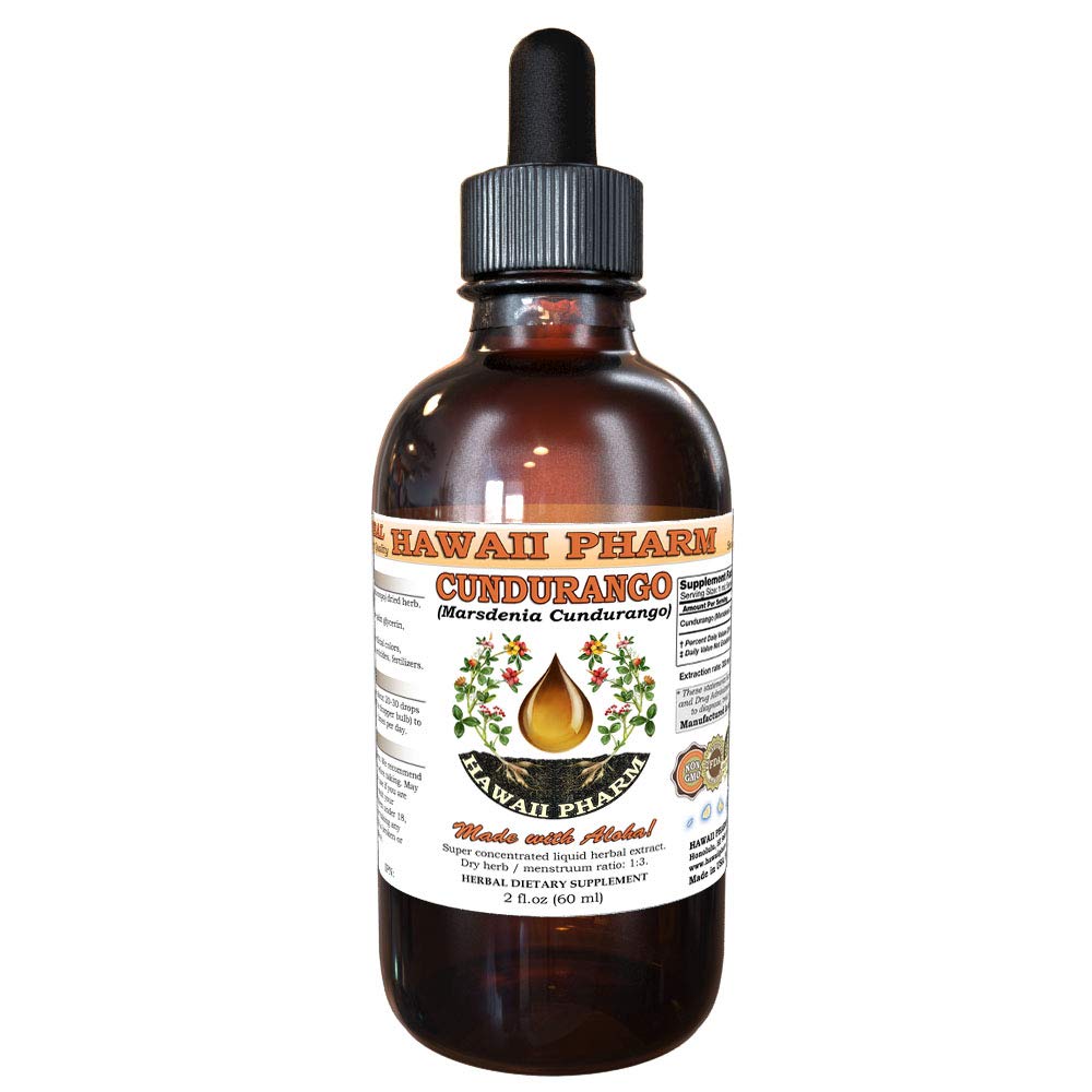 Hawaii Pharm LLC Cundurango (Marsdenia Cundurango) Tincture Dried Herb Liquid Extract, Cundurango, Herbal Supplement 2 oz
