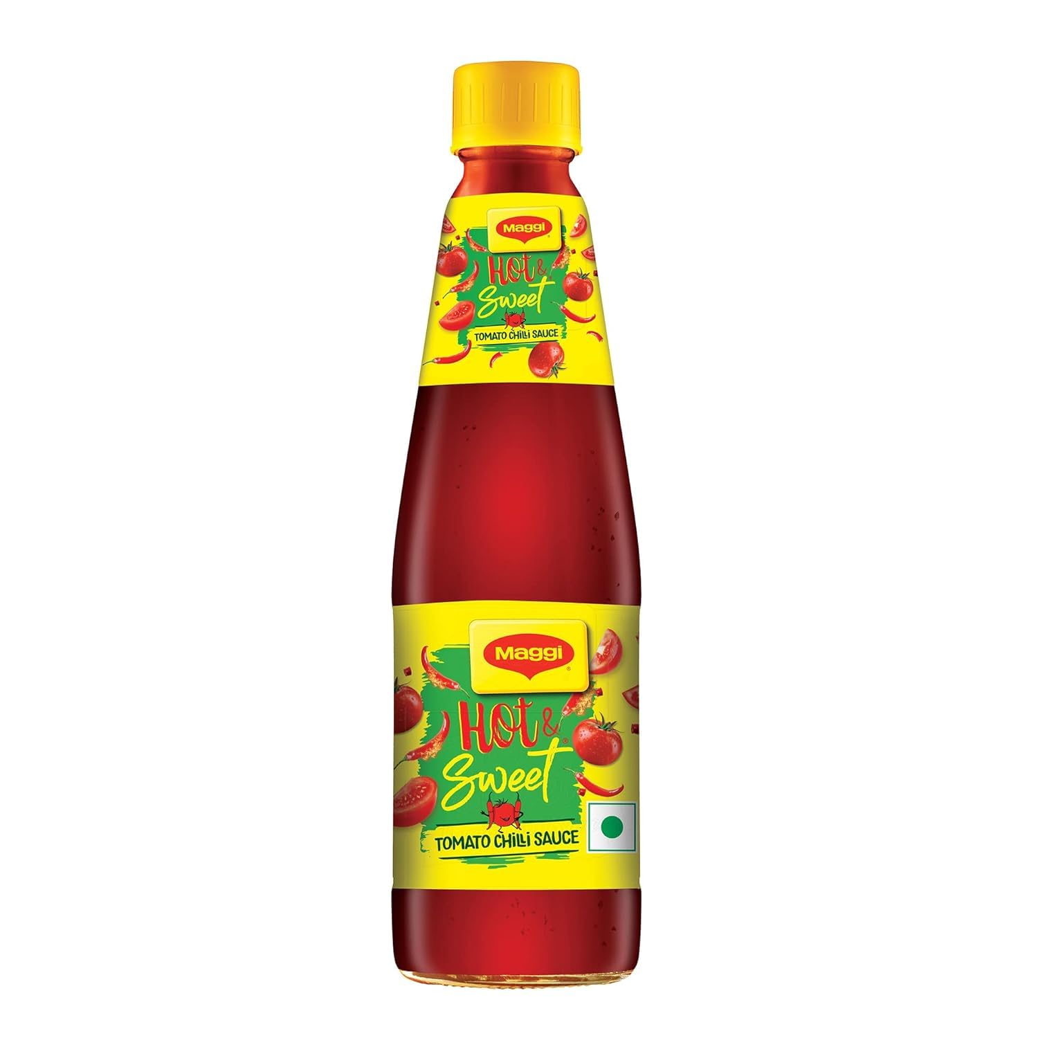 Maggi Hot & Sweet Tomaten Chilli Salsa 500 g – Picante y dulce, ideal para salsas, platos a la parrilla, platos refinados, salsa de condimento versátil, perfecta para salsas con Kajal