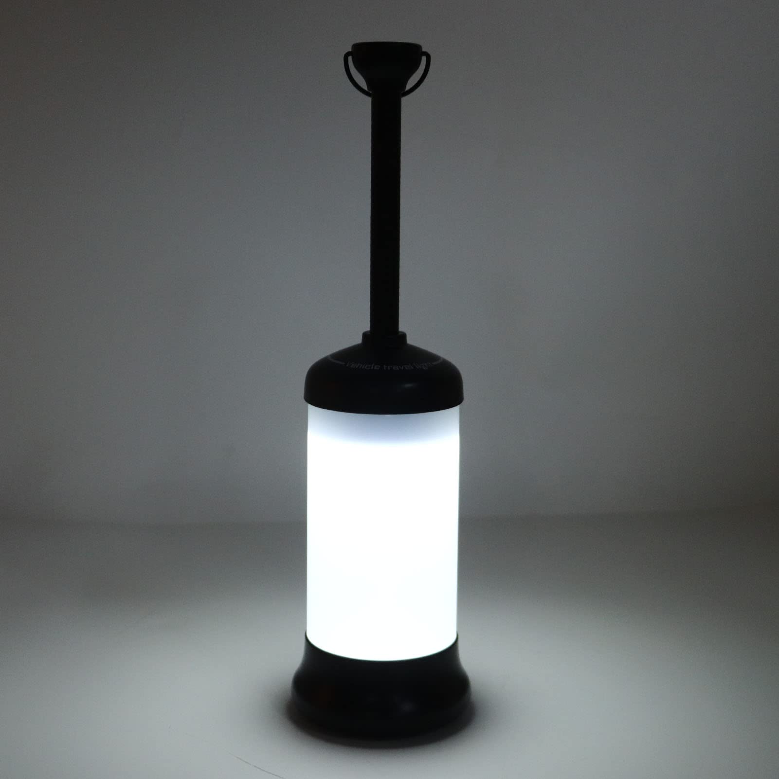 Lampes Suspendues pour Tente avec luminosité Réglable, Alimentées par Batterie, pour Camping, Utilisation en Extérieur, Matériau ABS, 1 unité (Noire)