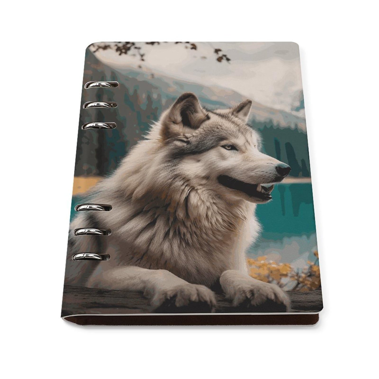 Carnet de notes A5 loup pour le bureau, l'écriture créative et le quotidien - 8