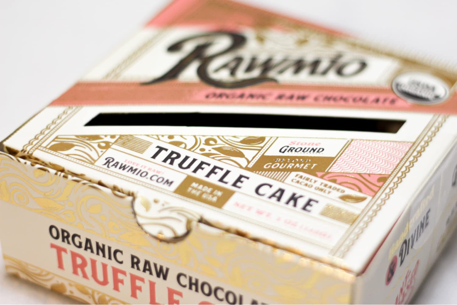 Rawmio Mini Chocolate Truffle Cake - 5 oz. Raw, Organic, Vegan, Gluten-Free - 2 Packs