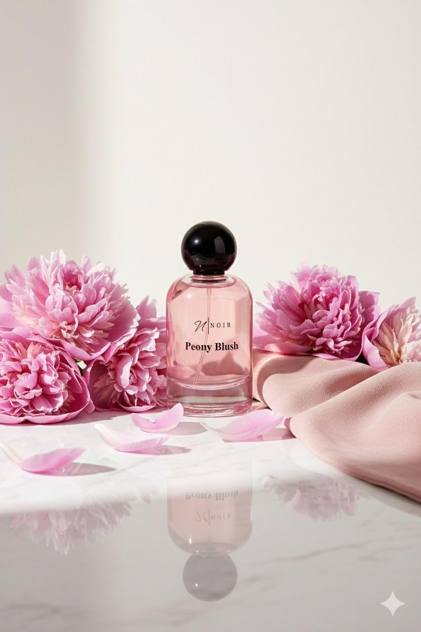 NOIR Peony Blush – Romantic Floral Perfume for Women | Juicy Red Apple, Peony & Suede | Long Lasting EDP – 100ml / 3.4 Fl Oz - Image 7