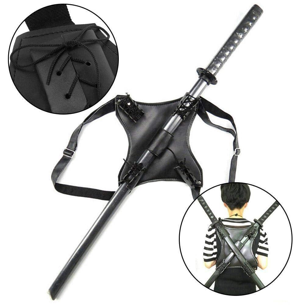 Harnais De Transport En Cuir VANZACK – Porte-katana Double épaule, Unisexe, Pour Cosplay, Spectacles Et Halloween
