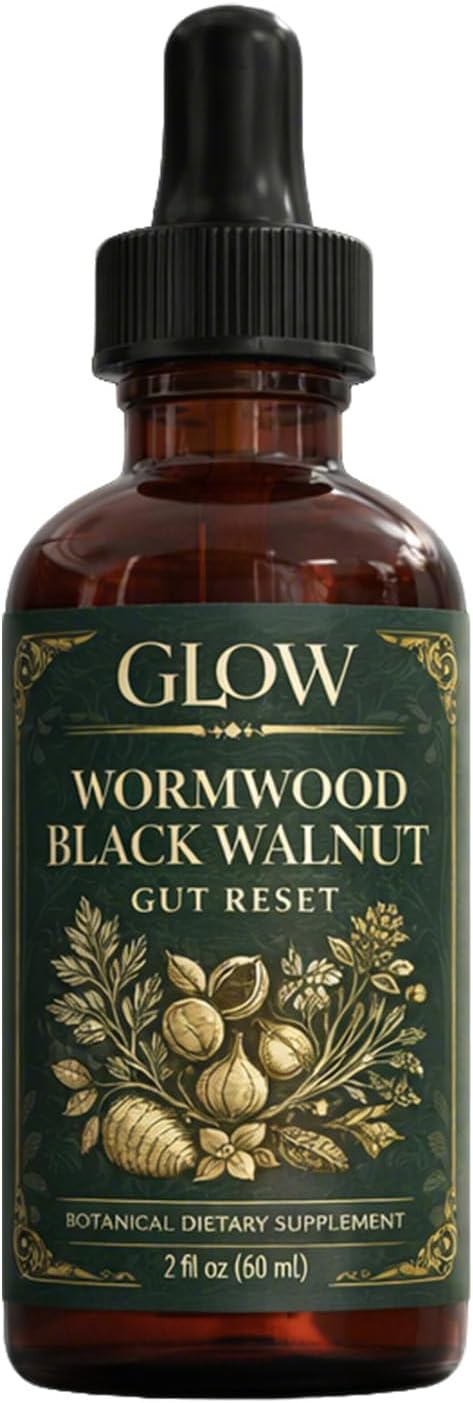 Skaal Vello Wormwood Black Walnut Gut Reset,Wormwood Black Walnut Clove Drops, GentleGut Cleanse & Health & Absorption, withPumpkin Seed,Soursop,60ml