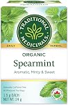 Traditional Medicinals - Thé aux herbes biologique à la menthe verte (Paquet de 1) - Rafraîchissant et mentholé - 16 sachets de thé au total