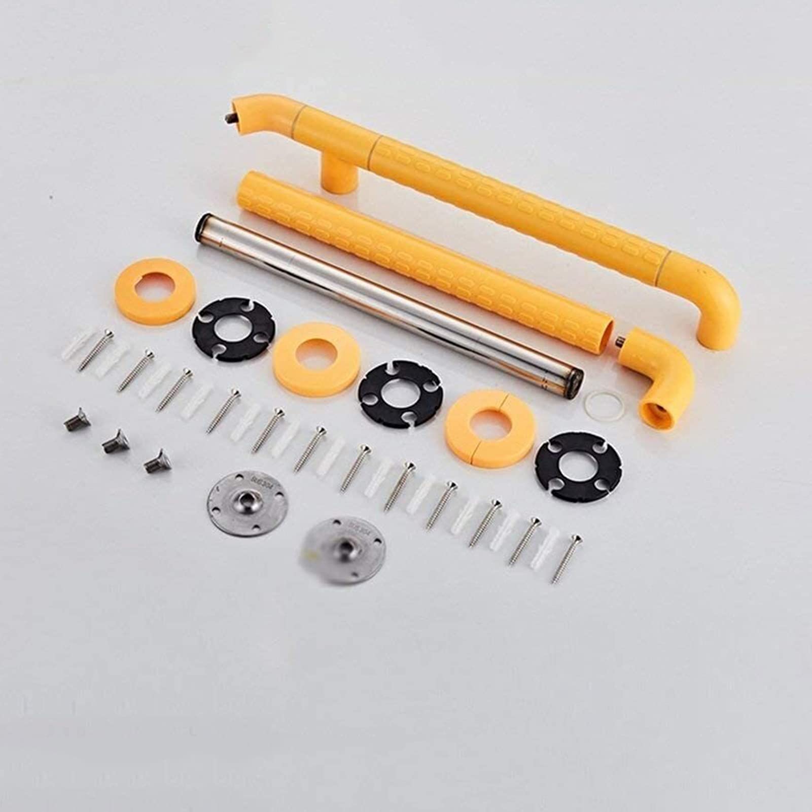 Barra de Apoyo para baño, Acero Inoxidable, Nailon Fluorescente, Antideslizante, sin barreras, Montaje en Pared, para Personas discapacitadas o lesionadas, Ayuda de Seguridad, barr
