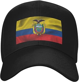 Ecuador Flag Coat of Arms Ecuadorian Classic Duckbill Caps for Stylish Sun Protection Black