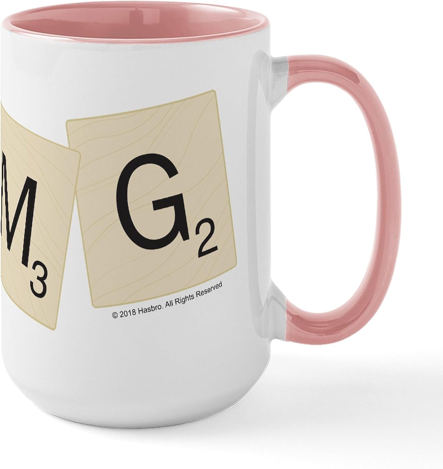 CafePress Scrabble OMG 15 Oz Ceramic Large Mug 15 oz (444 ml) Ceramic Coffee Mug