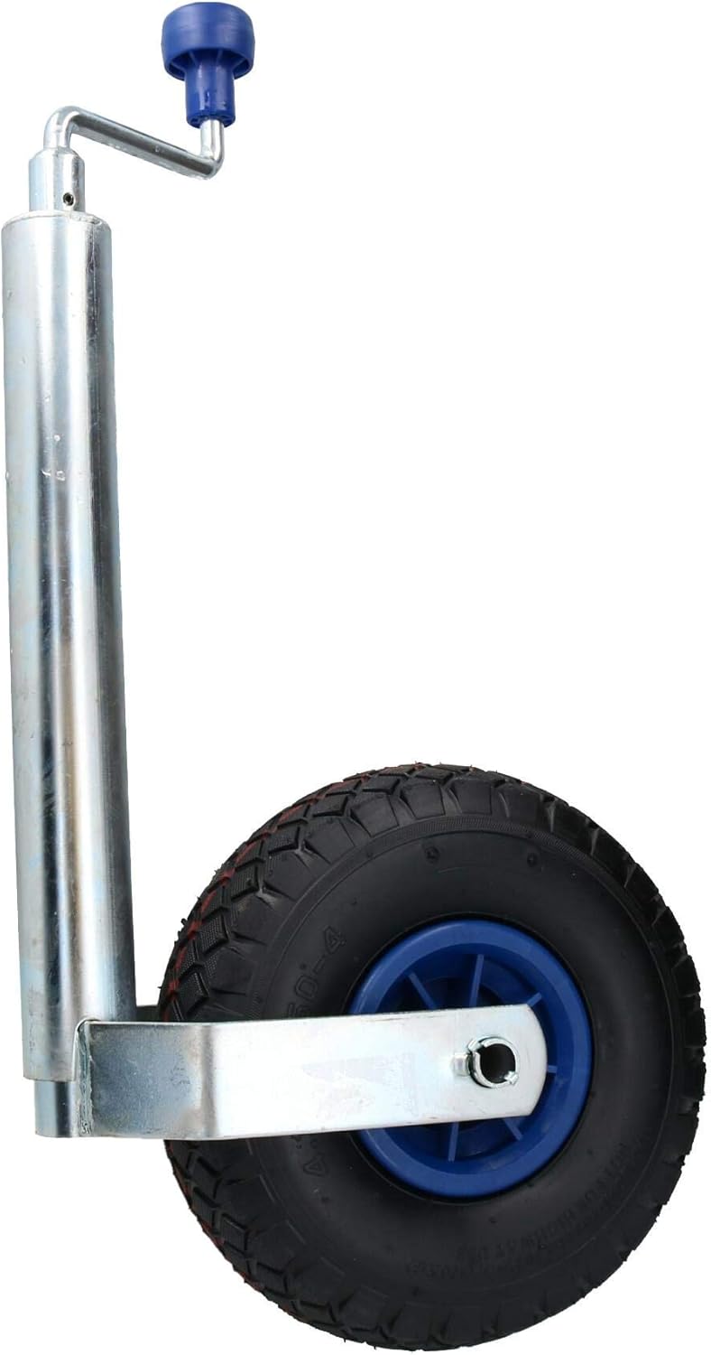 AB Tools 48mm Heavy Pneumatic Jockey Wheel for Caravan Boat Trailer 260mm Wheel