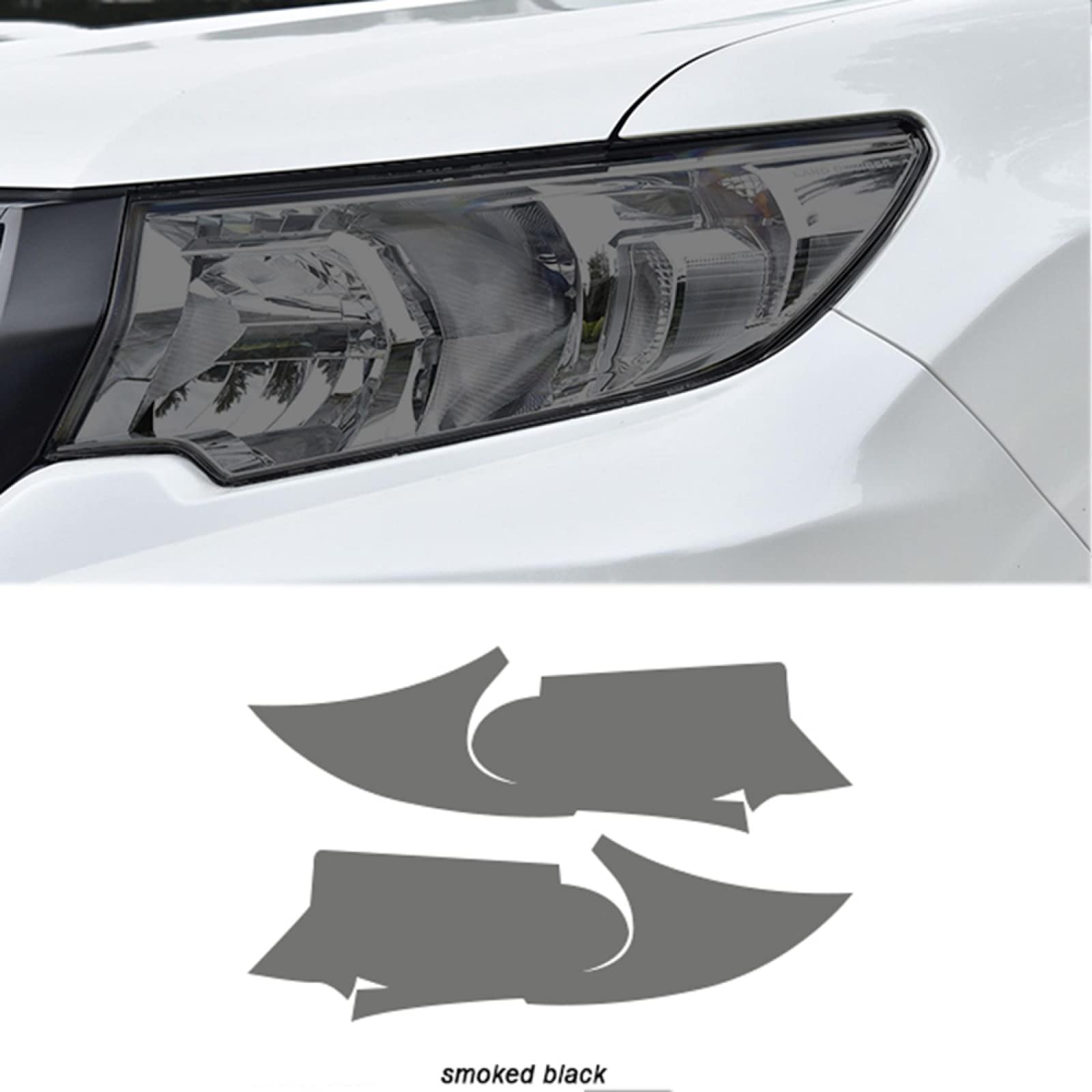 送料無料　ランクルプラド　ヘッドライト フロント用 クリア ランドクルーザー プラド 150系 専用 LED グリル内 イルミネーション