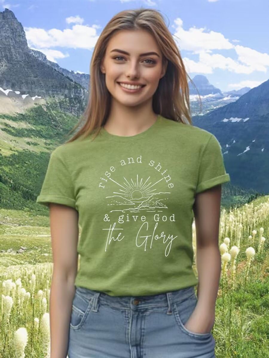 Christian Jesus T-Shirt for Women Vintage Bible Verse Printed Short Sleeve Faith Blessed Inspirational Girl Top Tees - Image 4