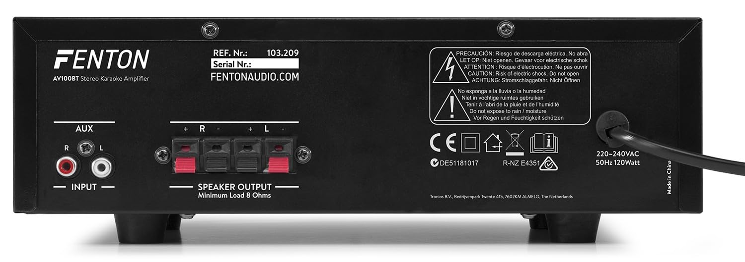 Kit Audio Filodiffusione FM USB SD Bluetooth LTC &ndash; 4 Casse Incasso 13 Cm &ndash; Amplificatore