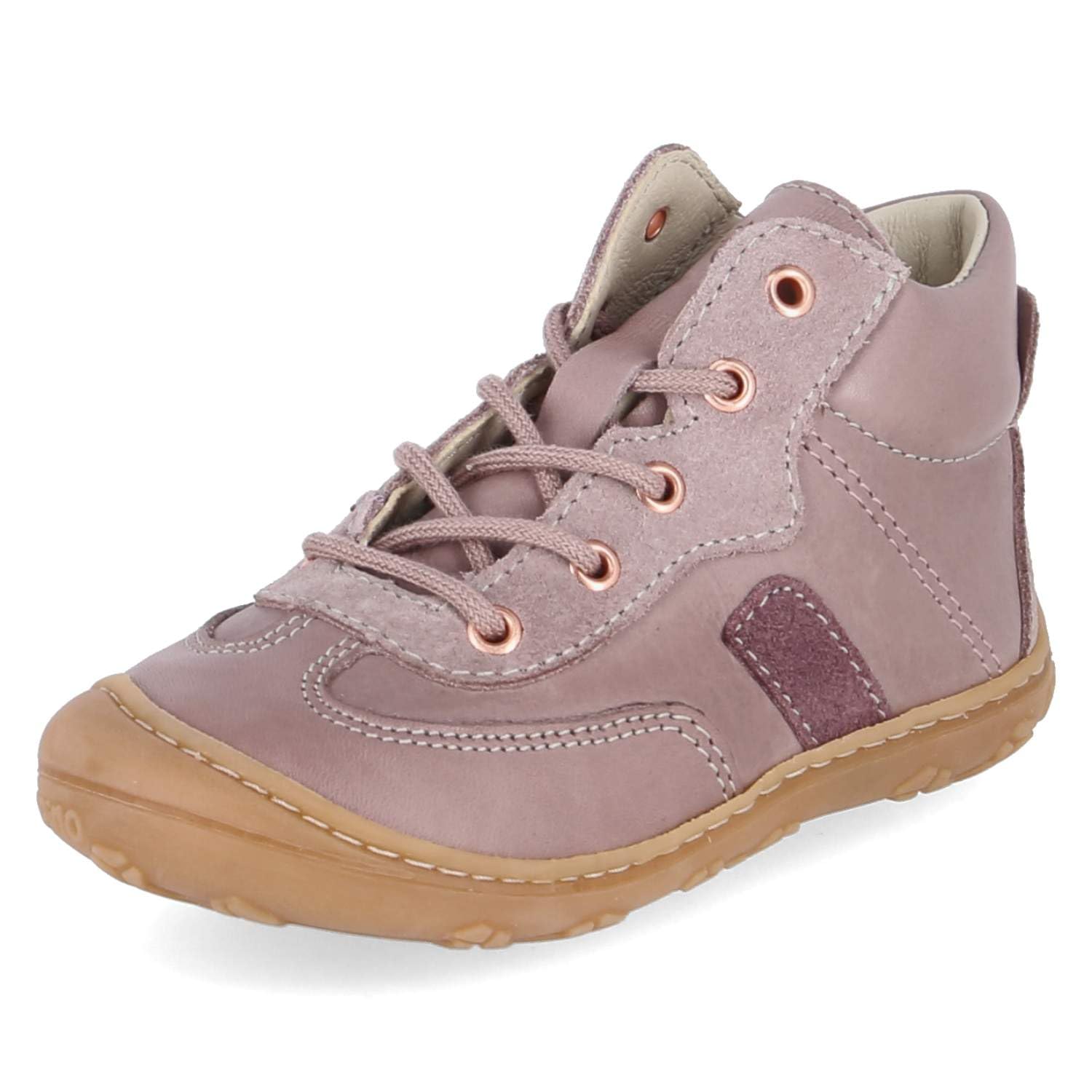 PEPINO 50 1205402/310 - Zapatillas unisex para aprender a andar, piel lisa, color morado, talla 18