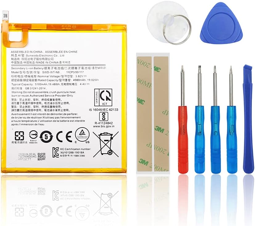 Replacement Battery Compatible with SWD-WT-N8 Samsung Galaxy Tab A 8.0 2019 SM-T290 SM-T295 with Toolkit