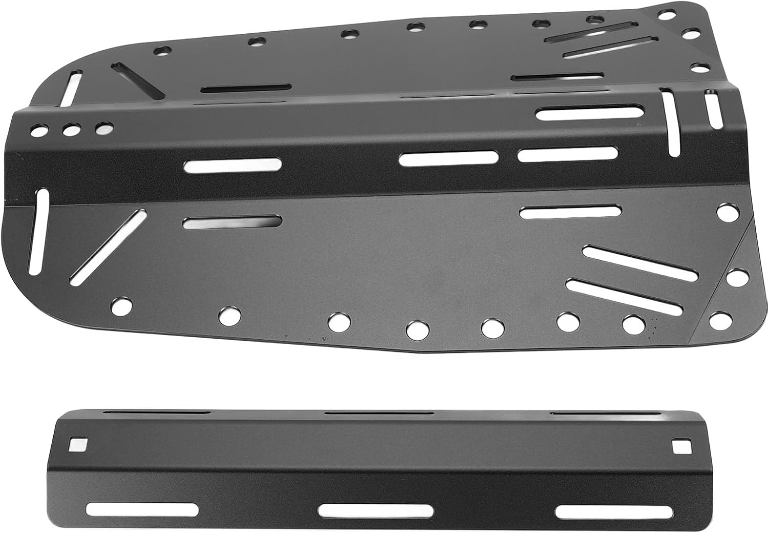 Fydun Lightweight Aluminum Dive Backplate, Single/Double Bottle Compatible Diver BCD Plate for Efficient and Safe Diving