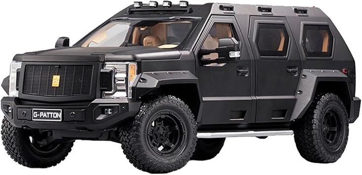 Scale Finished Model Car Alloy Die-cast 1 18 Car Model For G Patton Chariot Simulation Metal Car Toy Miniature Replica Car Color Black