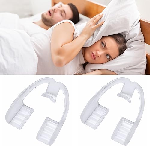 2 piezas de soporte de dientes de diseño ondulado, protección nocturna para dientes, protector bucal para moler dientes, elimina el apriete de los