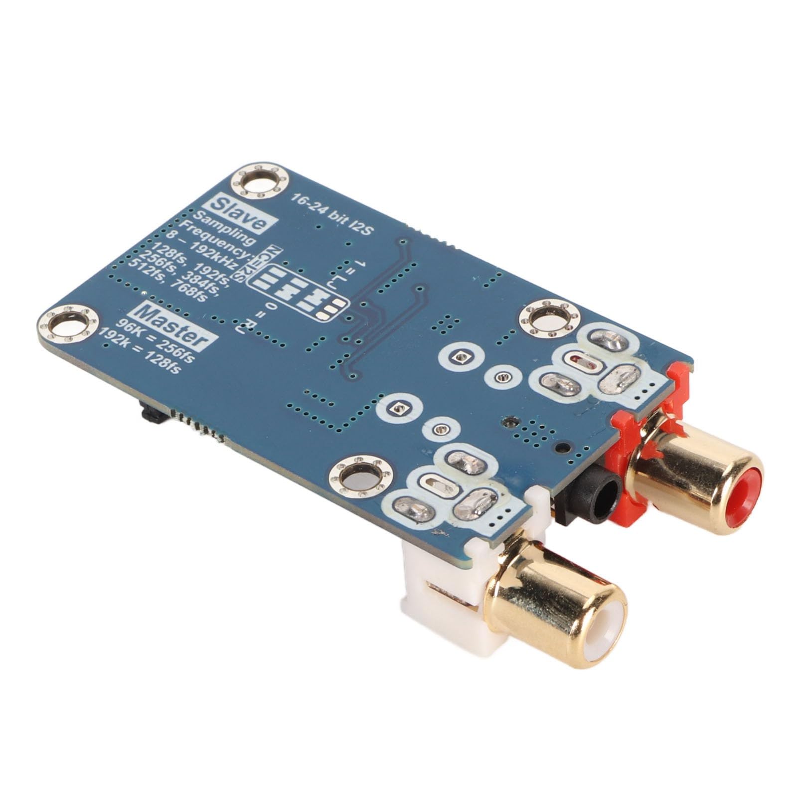 I2S ADC Card Modul Digitaler I2S ADC Decoder 24bit 192K 96K Master-Slave-Modus mit 3,5-mm-Eingang für Verlustfreie Audiosignalkonvertierung