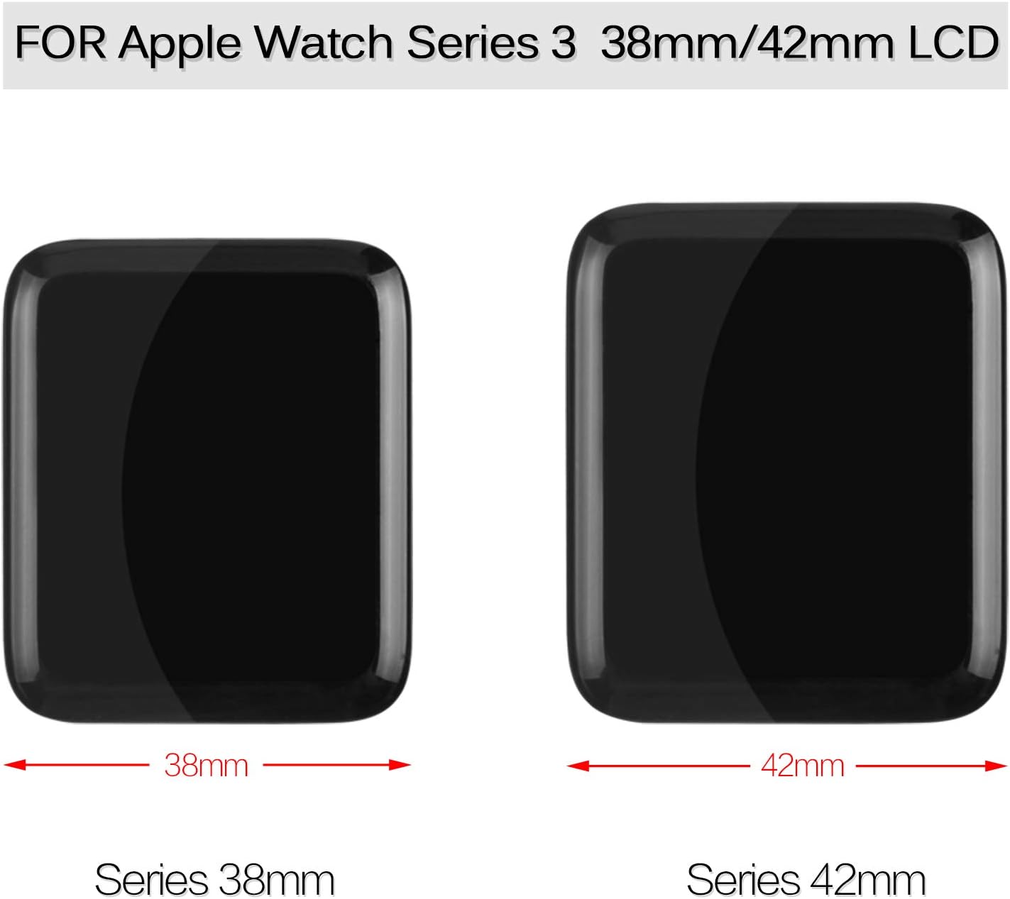 a mind for apple watch series 3 3nd generationch 38mm 42mm gpsgpscellular lcd display screen replacementfor series 3 iwatch lcd digitizer assembly