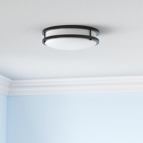 Miniatura 10 de Yogaret Lámpara de techo de montaje empotrado, lámpara LED de 10 pulgadas, montaje de techo de 18 W 150 W Eqv 1600 lm, 3000 K4000 K5000 K lámpara de