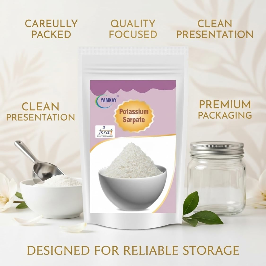Yamkay Potassium Sorbate 250g | Food Grade Preservative (E202) | Sorbic Acid Potassium Salt | for Baking, Beverages, Cheese, Pickles | Extends Shelf Life | Non-GMO — Amazon image 8