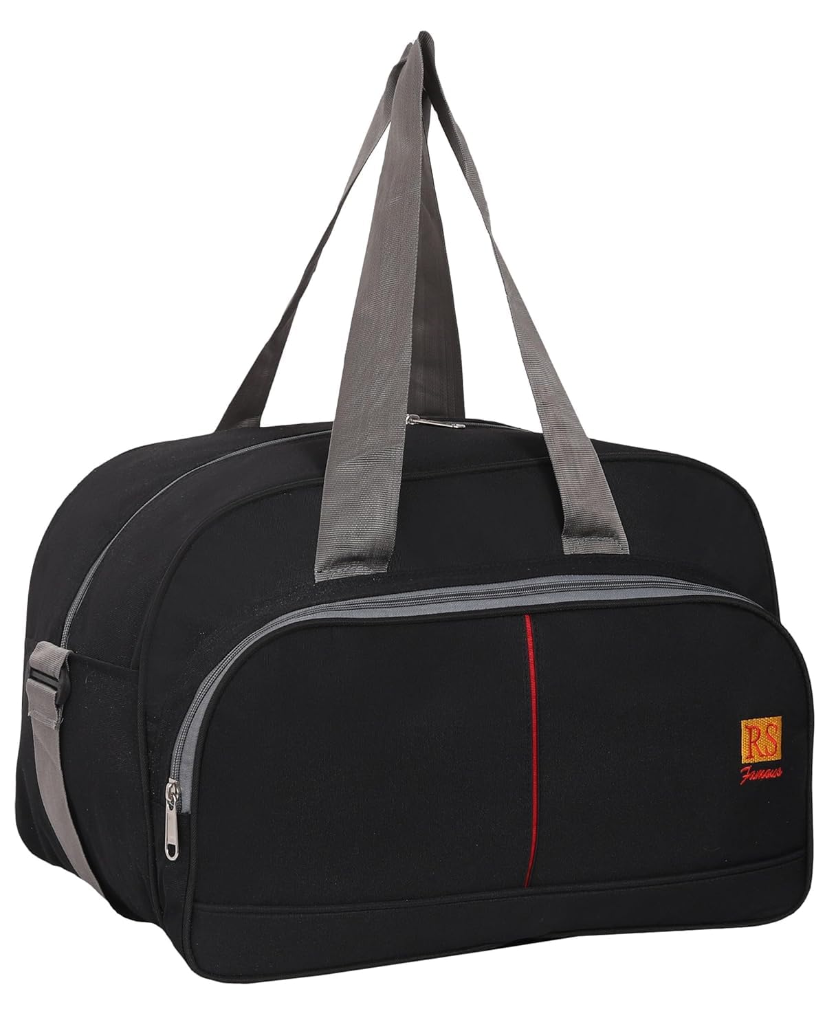 rs famous 40L Duffel Bag Travel Bag Luggage Bag Cabin Travel Bags for Men & Women (Black)-picture-41