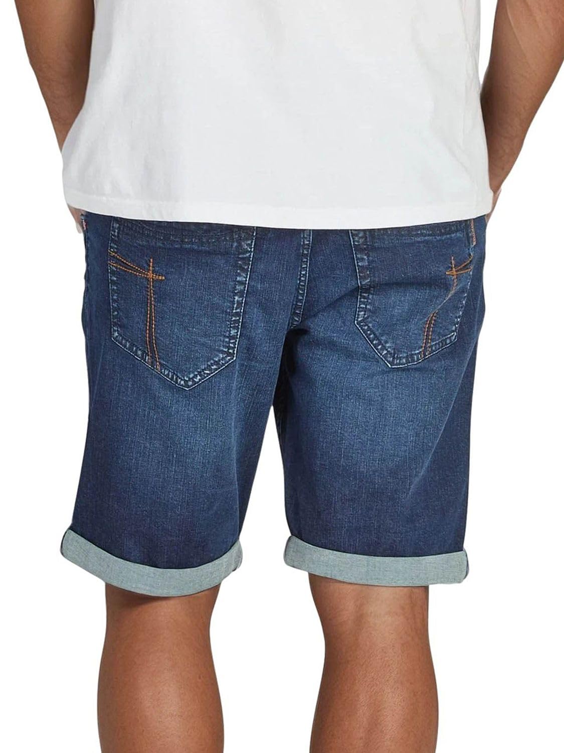 Timezone Dżinsy męskie krótkie spodenki slim fit StevieTZ krótkie spodenki bermudy szorty lato denim jednokolorowe niebieskie 30 31 32 33 34 36 38 40