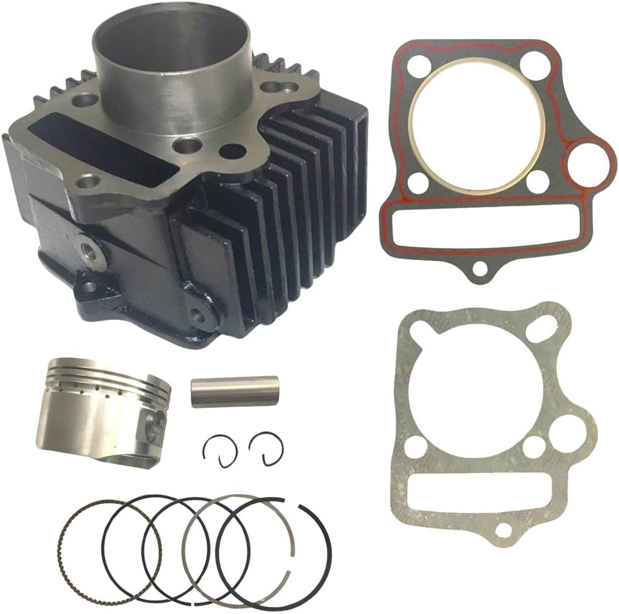 ATV Top End Cylinder Piston Kit 125cc 54mm Bore, fits most TaoTao Force 125 (Ssee notes in additional description)