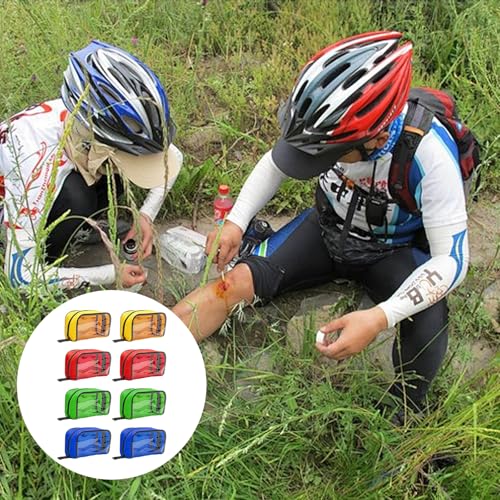 Image of 8 Pcs First Aid Pouches,Color Coded First Aid Medical Kit Medical Pouch with Transparent Window,4 Colors Empty First Aid Bag,Portable Medical Bag for Medical Supplies Travel