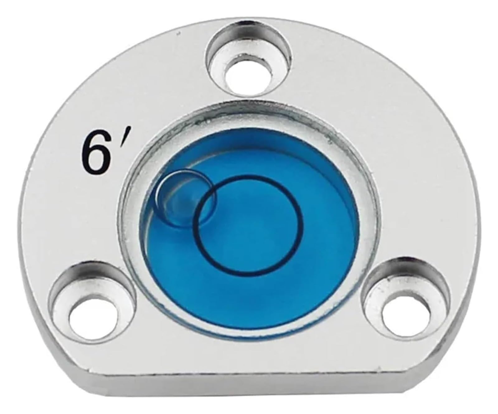 Asmjhqclw Blue Spirit Bubble Level, Alloy Semicircle Spirit Level Bubble 28.5X8mm Multicolor Total Station Mounting Holes