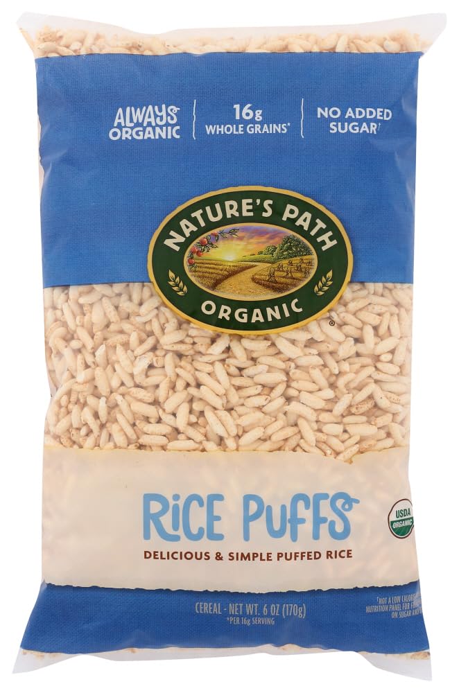 Nature's Path Organic - Cereal Rice Puffs - 6 oz (pack of 2) Nature's Path Organic - Cereal Rice Puffs - 6 oz (pack of 2)