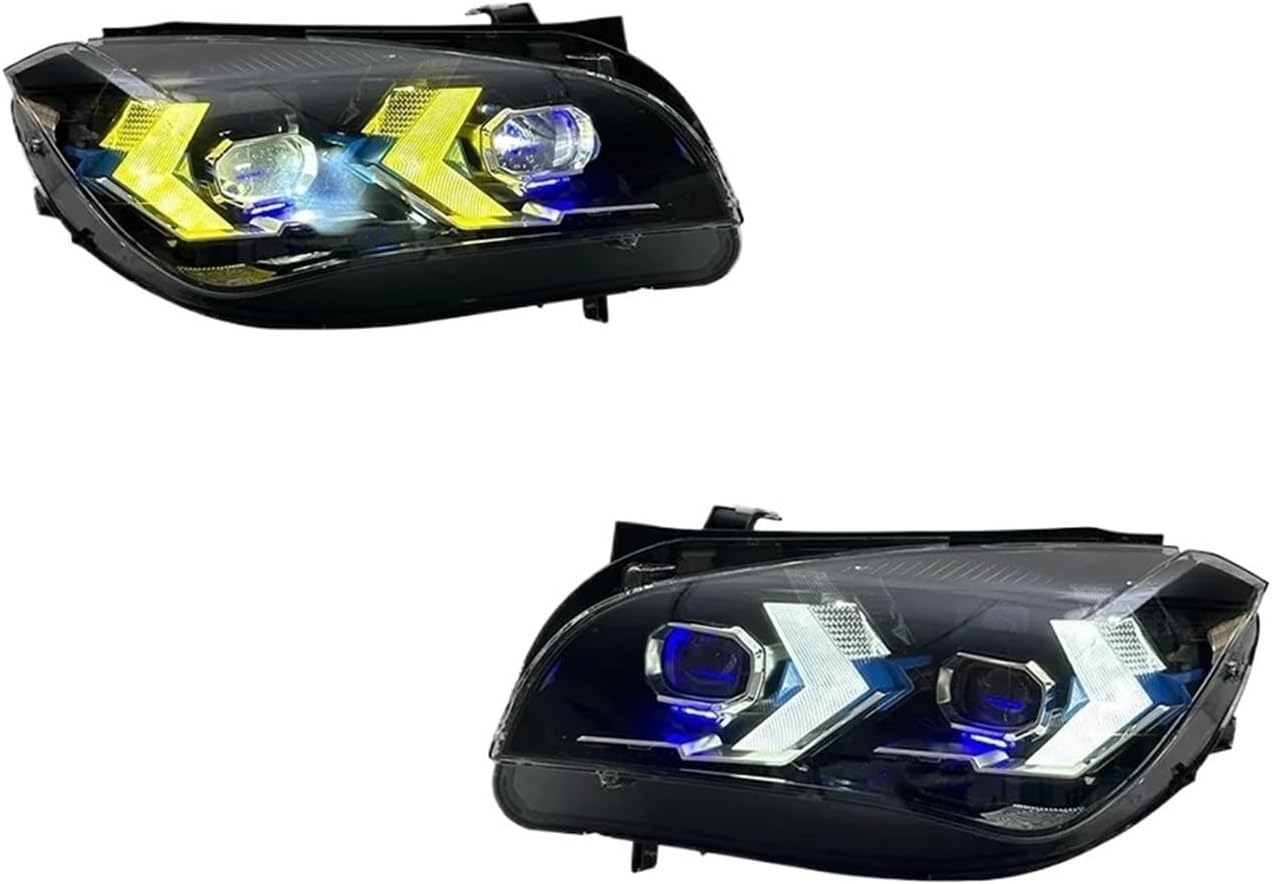 Headlight Assembly Car Headlamp For BMW For X1 E84 2010-2015 Auto Fog DRL Brake Turn Signal Lamp Plug And Play Car LED Headlight Light Assemblies(Original Xenon)