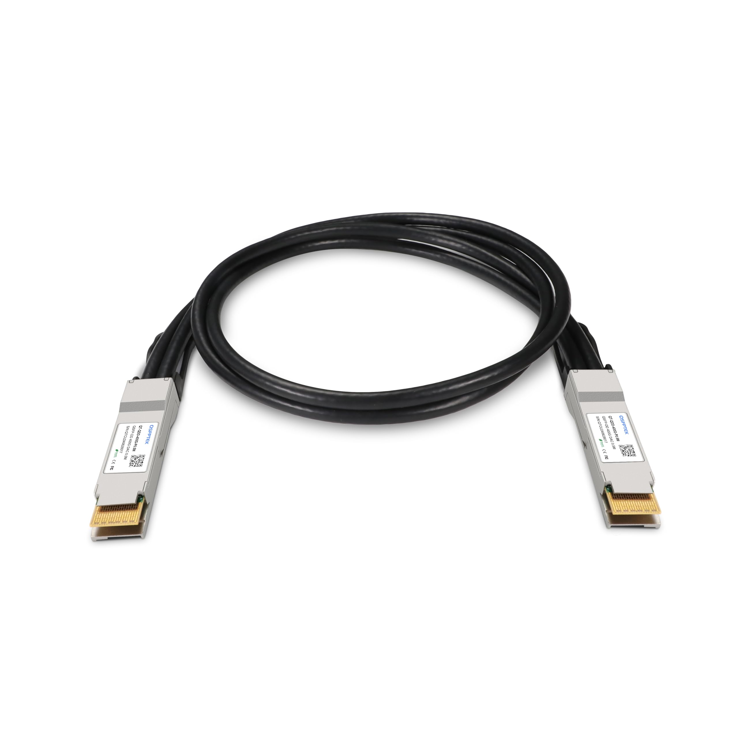 Amazon.com: 400GBASE-CU DAC Cable 30AWG, 0.5m(1.64ft) QSFP-DD to