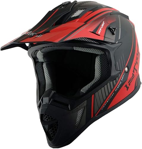 Miniatura 3 de 1Storm - Casco de motocross para adultos BMX MX ATV Dirt Bike Downhill Mountain Bike, estilo de carreras H637