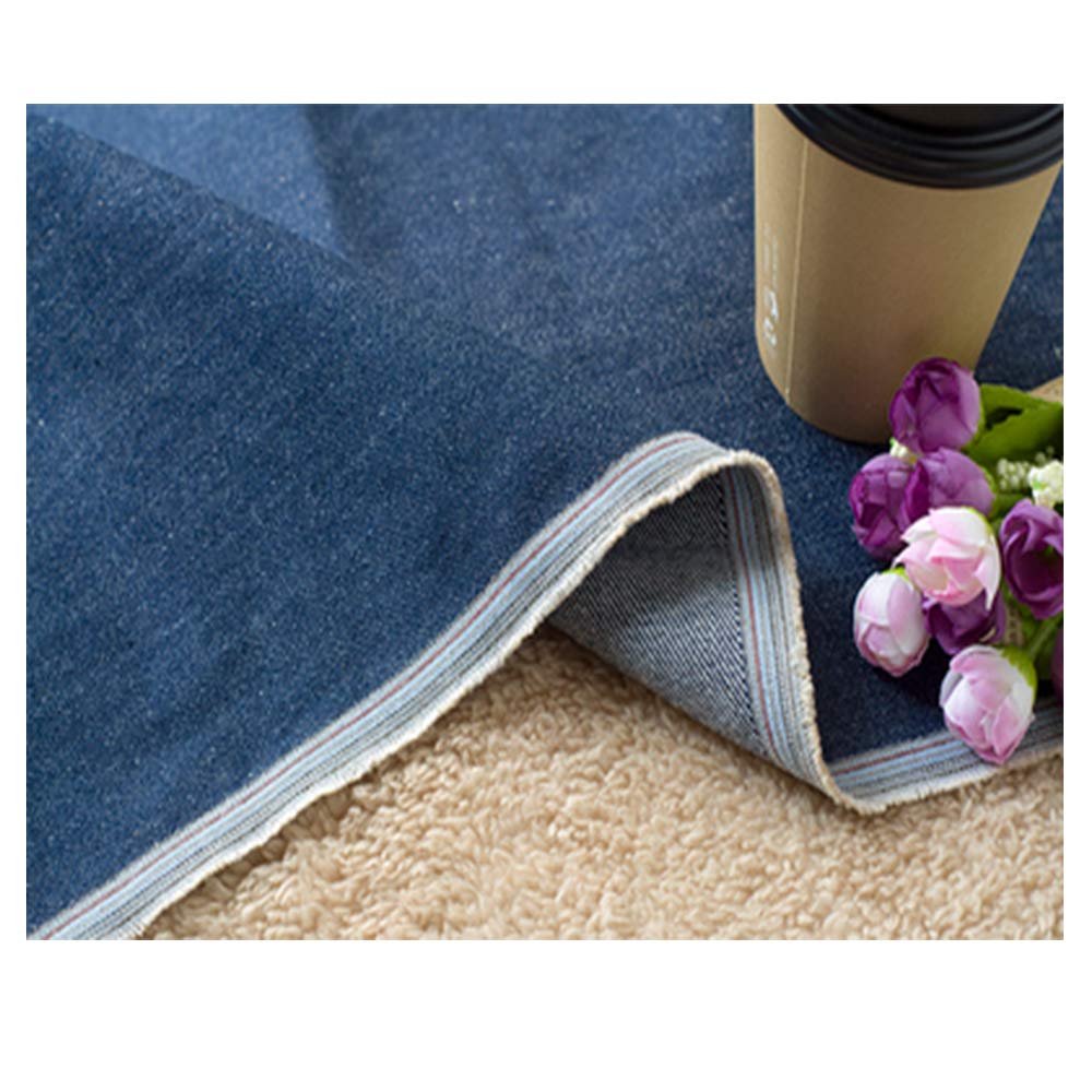 Tissu en denim de coton bleu foncé de qualité supérieure pour couture de rideaux